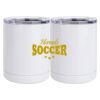 10 oz. White Stainless Steel Short Tumbler Thumbnail