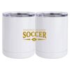 10 oz. White Stainless Steel Short Tumbler Thumbnail