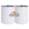 10 oz. White Stainless Steel Short Tumbler Thumbnail