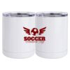 10 oz. White Stainless Steel Short Tumbler Thumbnail