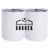 10 oz. White Stainless Steel Short Tumbler Thumbnail