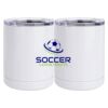 10 oz. White Stainless Steel Short Tumbler Thumbnail