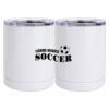10 oz. White Stainless Steel Short Tumbler Thumbnail