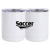 10 oz. White Stainless Steel Short Tumbler Thumbnail