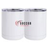 10 oz. White Stainless Steel Short Tumbler Thumbnail