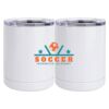 10 oz. White Stainless Steel Short Tumbler Thumbnail