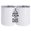 10 oz. White Stainless Steel Short Tumbler Thumbnail