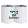 10 oz. White Stainless Steel Short Tumbler Thumbnail