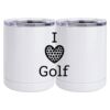 10 oz. White Stainless Steel Short Tumbler Thumbnail