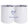 10 oz. White Stainless Steel Short Tumbler Thumbnail