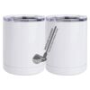 10 oz. White Stainless Steel Short Tumbler Thumbnail
