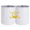 10 oz. White Stainless Steel Short Tumbler Thumbnail