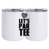 10 oz. White Stainless Steel Short Tumbler Thumbnail
