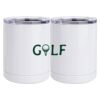 10 oz. White Stainless Steel Short Tumbler Thumbnail