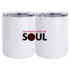 10 oz. White Stainless Steel Short Tumbler Thumbnail