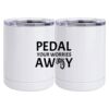 10 oz. White Stainless Steel Short Tumbler Thumbnail