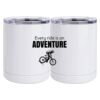 10 oz. White Stainless Steel Short Tumbler Thumbnail