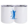 10 oz. White Stainless Steel Short Tumbler Thumbnail
