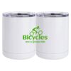 10 oz. White Stainless Steel Short Tumbler Thumbnail