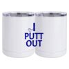 10 oz. White Stainless Steel Short Tumbler Thumbnail