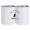 10 oz. White Stainless Steel Short Tumbler Thumbnail