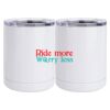 10 oz. White Stainless Steel Short Tumbler Thumbnail