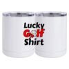 10 oz. White Stainless Steel Short Tumbler Thumbnail