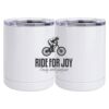 10 oz. White Stainless Steel Short Tumbler Thumbnail