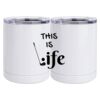 10 oz. White Stainless Steel Short Tumbler Thumbnail