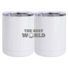 10 oz. White Stainless Steel Short Tumbler Thumbnail