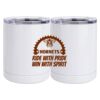 10 oz. White Stainless Steel Short Tumbler Thumbnail