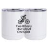 10 oz. White Stainless Steel Short Tumbler Thumbnail