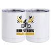 10 oz. White Stainless Steel Short Tumbler Thumbnail