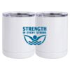 10 oz. White Stainless Steel Short Tumbler Thumbnail