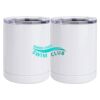 10 oz. White Stainless Steel Short Tumbler Thumbnail