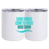 10 oz. White Stainless Steel Short Tumbler Thumbnail