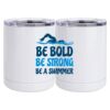 10 oz. White Stainless Steel Short Tumbler Thumbnail