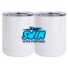 10 oz. White Stainless Steel Short Tumbler Thumbnail