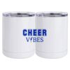 10 oz. White Stainless Steel Short Tumbler Thumbnail