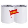 10 oz. White Stainless Steel Short Tumbler Thumbnail