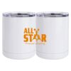 10 oz. White Stainless Steel Short Tumbler Thumbnail