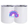 10 oz. White Stainless Steel Short Tumbler Thumbnail