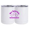 10 oz. White Stainless Steel Short Tumbler Thumbnail