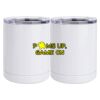 10 oz. White Stainless Steel Short Tumbler Thumbnail