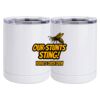 10 oz. White Stainless Steel Short Tumbler Thumbnail