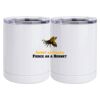 10 oz. White Stainless Steel Short Tumbler Thumbnail
