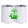 10 oz. White Stainless Steel Short Tumbler Thumbnail