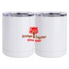 10 oz. White Stainless Steel Short Tumbler Thumbnail