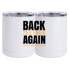 10 oz. White Stainless Steel Short Tumbler Thumbnail