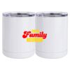 10 oz. White Stainless Steel Short Tumbler Thumbnail
